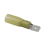 AMC Yellow Heat Shrink Male Spade Terminal (6.3mm x 0.8mm / 100 Pack) - HT503.100